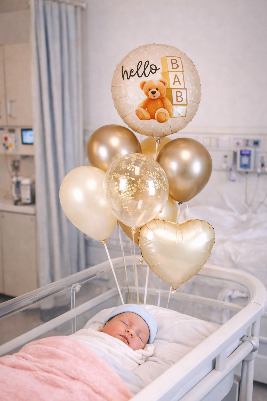 Le bébé est là.
