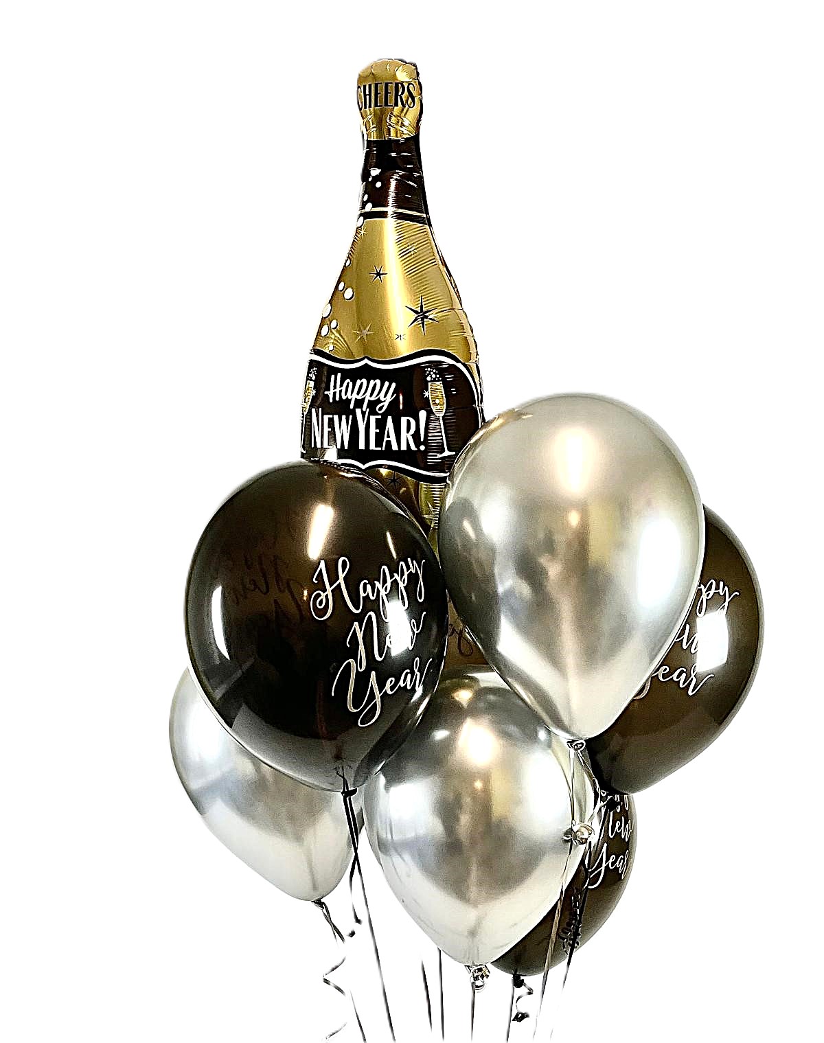 Het tros champagne.
