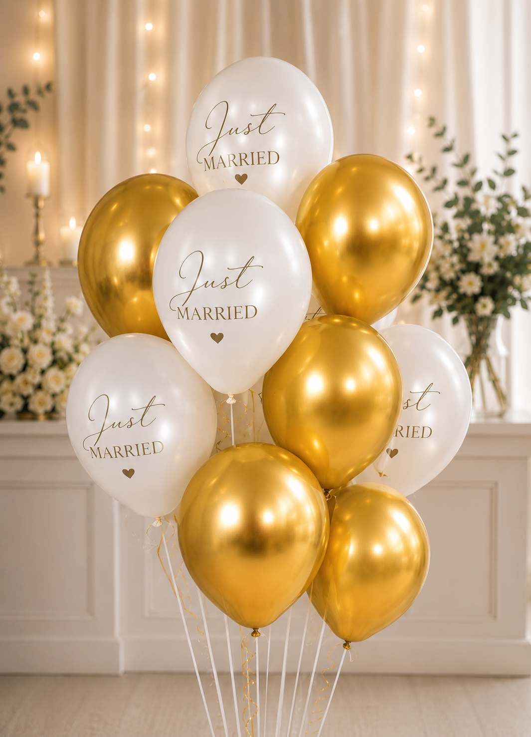 Le bouquet mariage blanc &amp; gold.